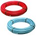 Петслойна тръба с алуминиева вложка Pex-AL-Pex, произход Италия, с изолация 6 мм, синя и червена